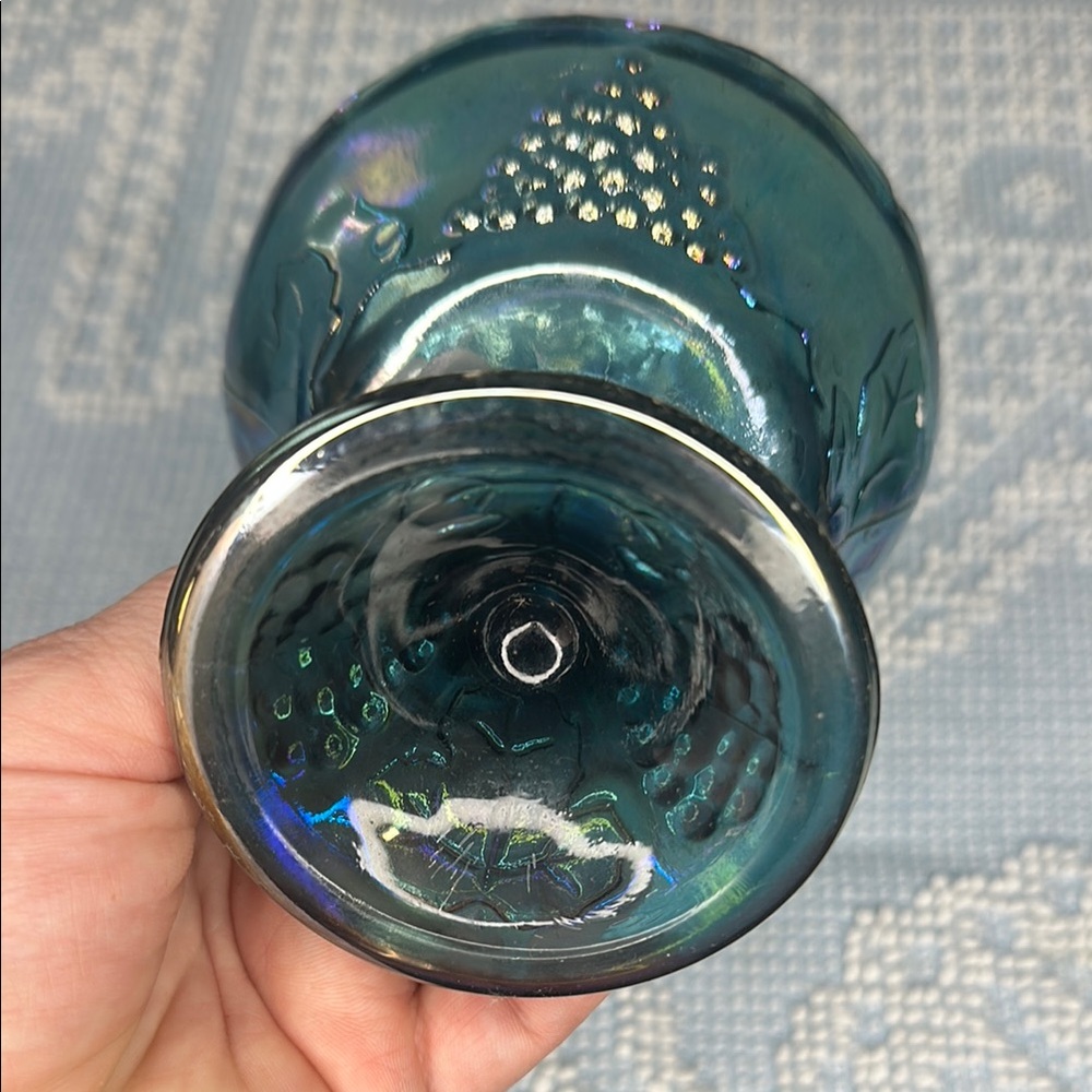 Indiana Carnival glass candle, stakeholders. - Picture 3 of 9
